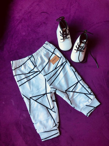 Abstract White Jogger