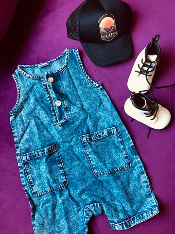 Denim Romper